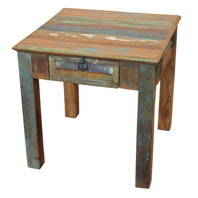 Killingly Solid Wood End Table with Storage