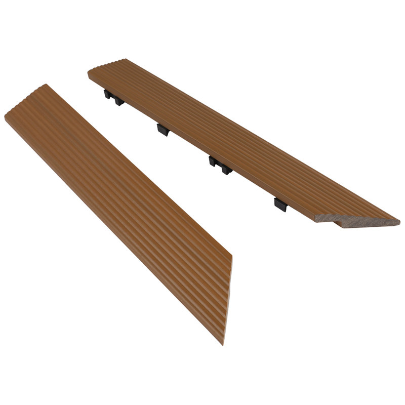 Carrelage de terrasse extérieur en teck péruvien 2 "x 12" Quick Deck Tile, Teck péruvien