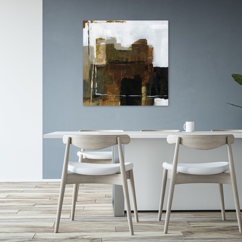 Naturel abstrait I, art abstrait contemporain, H 32 po x l 32 po