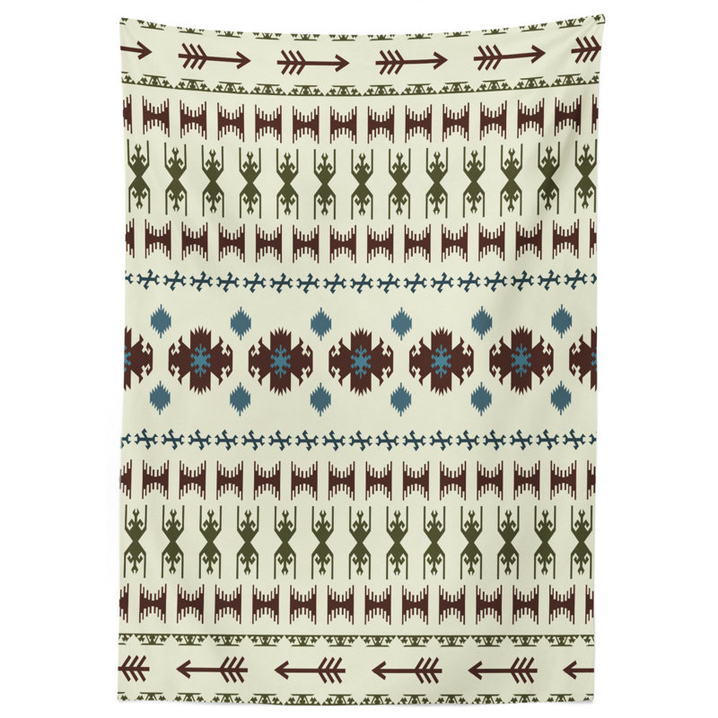 Native American Tablecloth, 70" L x 52" W