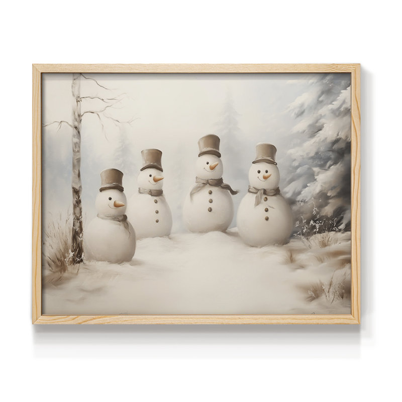 Art de Noël - DCCDXLVI - Reproduction encadrée - Restickable, H 22 po x l 28 po, Naturel