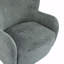 Fauteuil d'appoint incurvé rembourré à oreilles