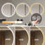 Miroir de salle de bain 32 po à DEL avec lumières et fixation murale (avec miroir seulement)
