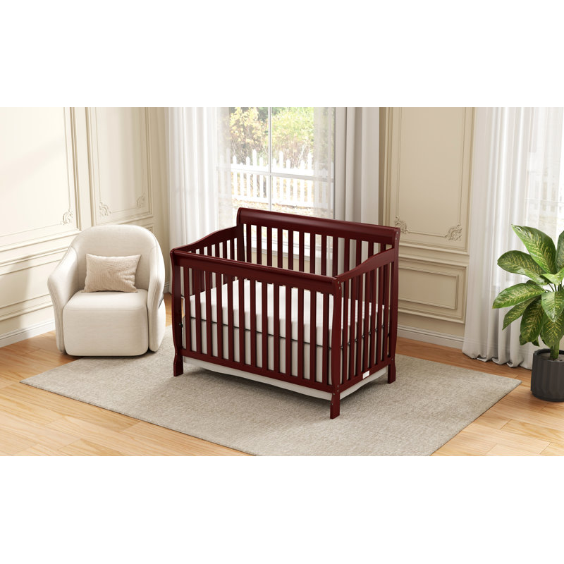 Lit de bébé convertible 5-en-1, Cerisier