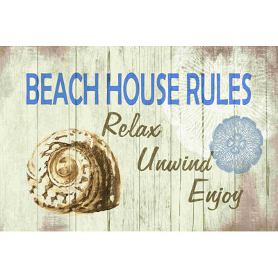 " Beach House Rules "