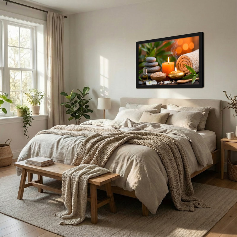 Bougie à l'huile Fashion Spa Stones, H 16 po x l 24 po