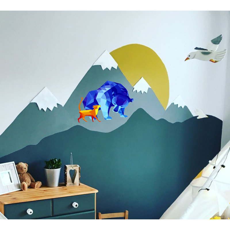 Animals Wall Decal, 10" H x 14" W