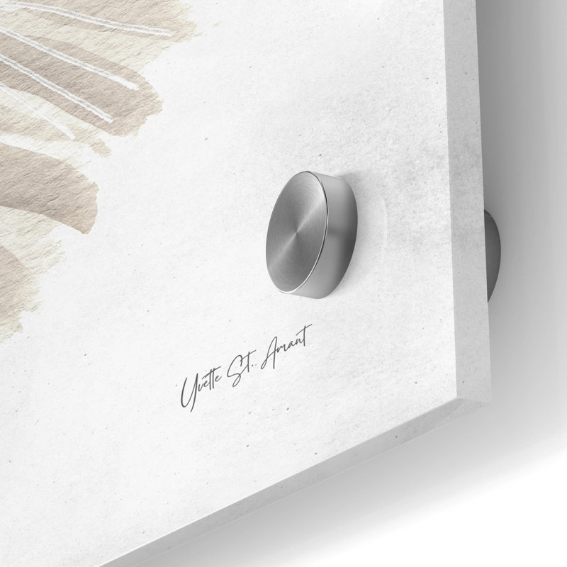 Art mural en verre Wrought Studio ™ «Natures Pinwheel 1 Texture» par Yvette St. Amant, H 24 po x l 24 po x P 0,2 po