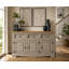 Corona Sideboard Grey 3 Door 3 Drawer Solid Wood Pine Cupboard