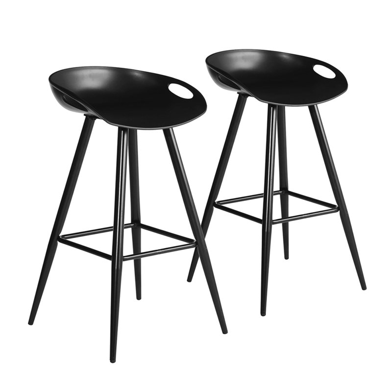 Tabouret de bar et de comptoir Bak, Noir, noir, noir, noir, Noir