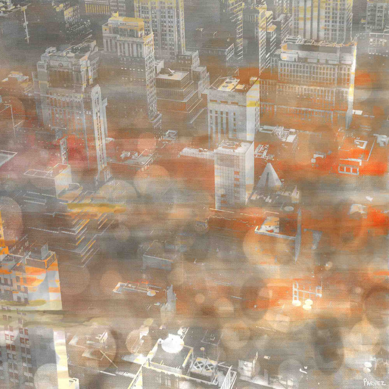 Rooftops by Parvez Taj - Wrapped Canvas Print, 101cm H x 101cm W x 3.81cm D