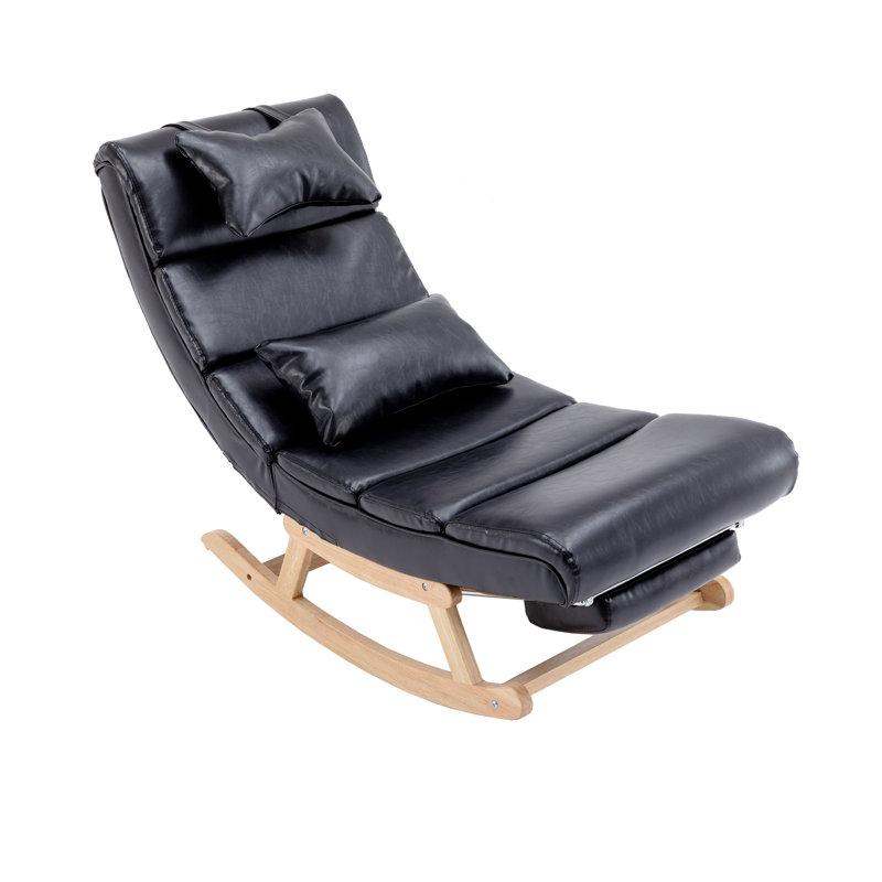 Chaise berçante Lubinson, Polyuréthane noir