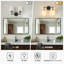 Éclairage de salle de bain à intensité variable 2 lumières 16 "avec abat-jour en lin-129914345-133144549-133144553