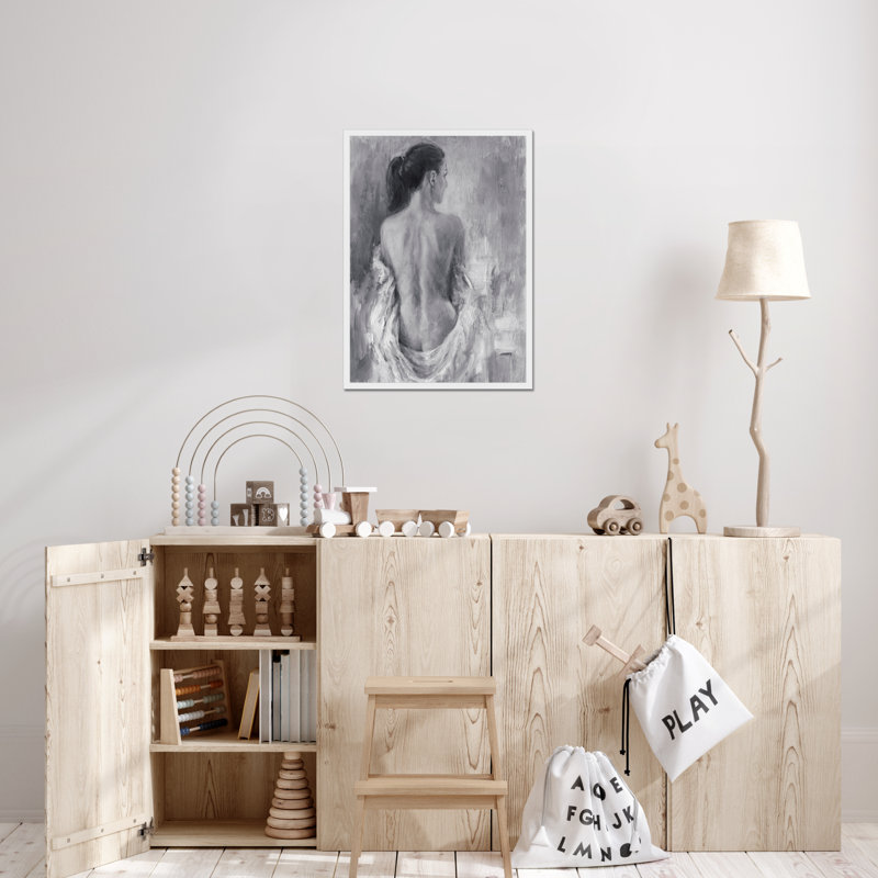 Draped Figure I 1 Piece Painting, 50cm H x 34cm W, White Framed Paper Print