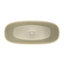 Baignoire à surface solide de 66,9 x 29,5 x 21,7 po, autoportante, finition mate, forme ovale, bonde centrale, confortable baignoire autoportante avec surface, sensation de luxe moderne