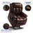 Infinite Position Dual Motor Power Lift Recliner Chair Leather Chair with USB, Heat and Massage-233923938
