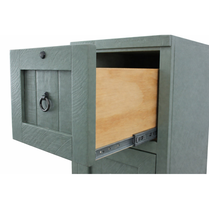 Classeur vertical 4 tiroirs Raina, Bleu foncé