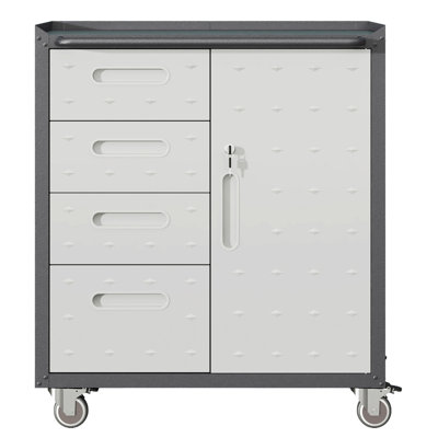 Storage Cabinet With Wheels, Tool Storage Cabinet, Accent Cabinet