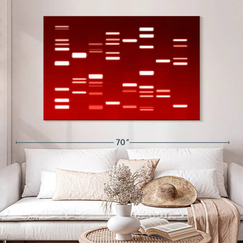 Keiri DNA Red, 34" H x 51" W