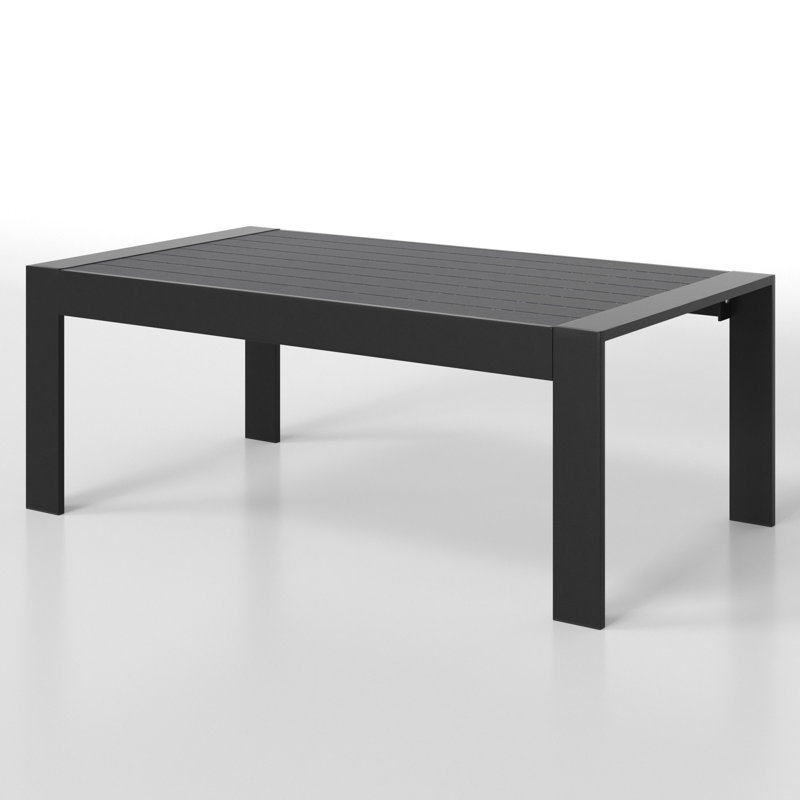 All-Weather Aluminum Outdoor Coffee Table(Only Including Coffee Table,Without Chairs)