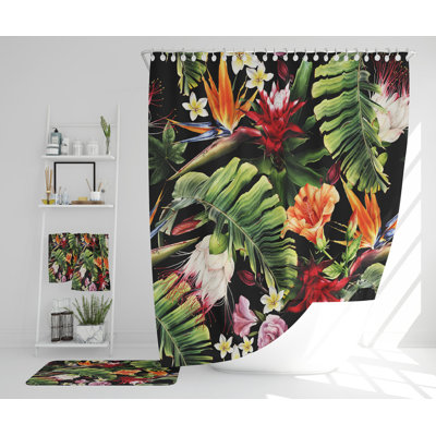 Neelish Polyester Shower Curtain Set