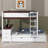 Full-Over-Full Bunk Bed With Twin Trundle, Storage Space & Desk-1485474304-1485474306