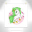 Impression sur papier licorne-47483532