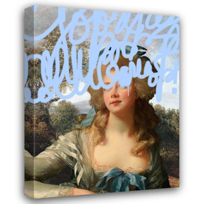 Art sur toile tendue par Trinx Barnes, Victor, titré: Portrait caché III