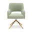 Fauteuil pivotant rembourré Breann-93705358