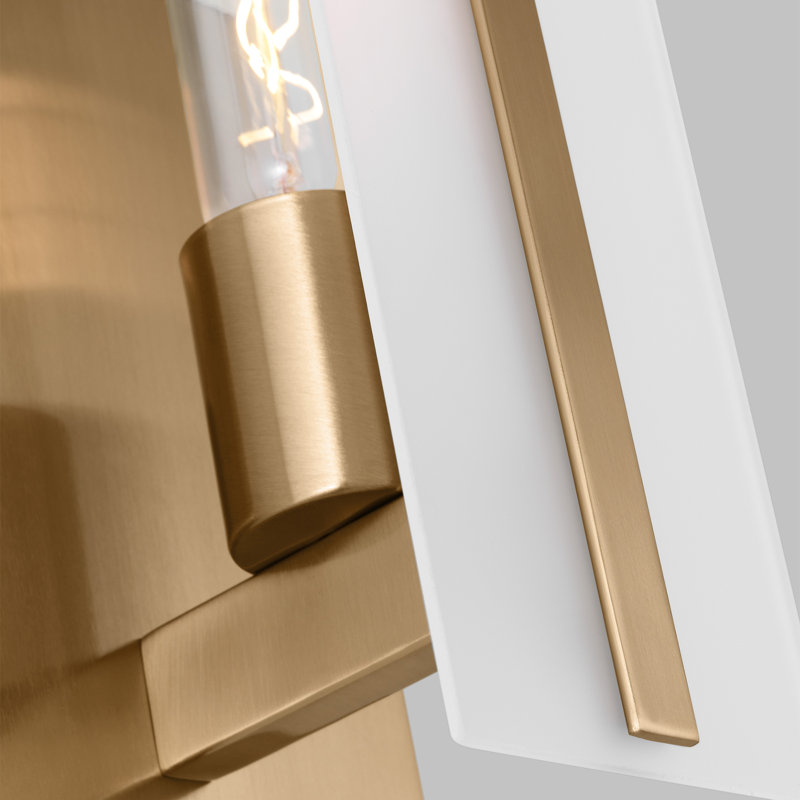 Ambir Dimmable Bath Sconce, Satin Brass