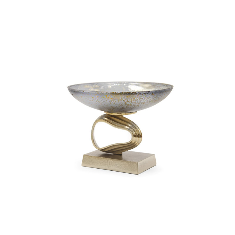Ottuso Glass Decorative Bowl, 7.75" H x 10" W x 10" D