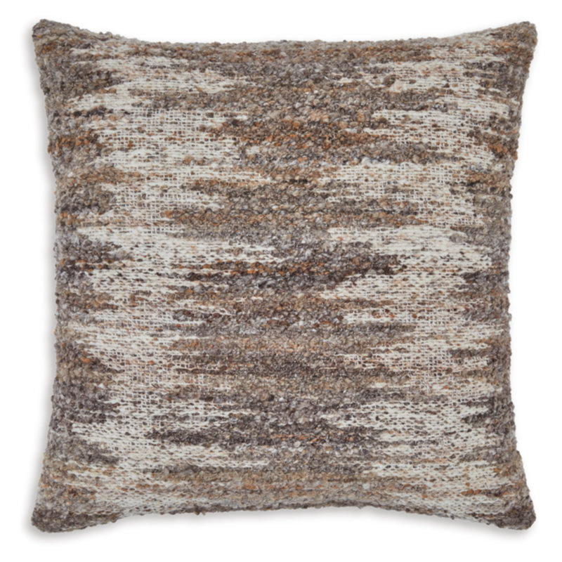 Nealton 22" Brown Wool Blend Boho Accent Pillow