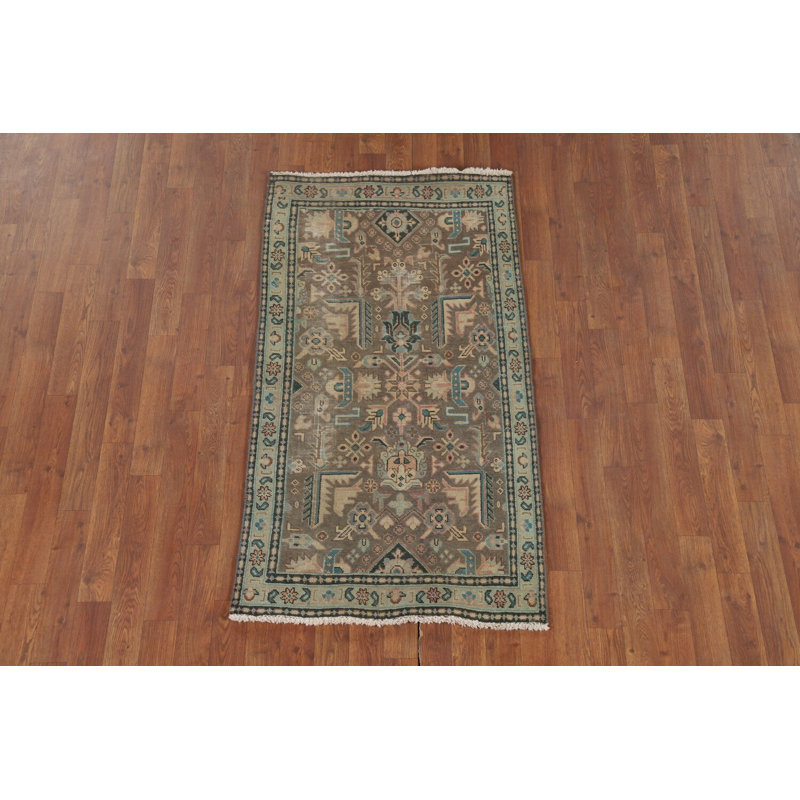 Tapis traditionnel rétro géométrique 3 x 5