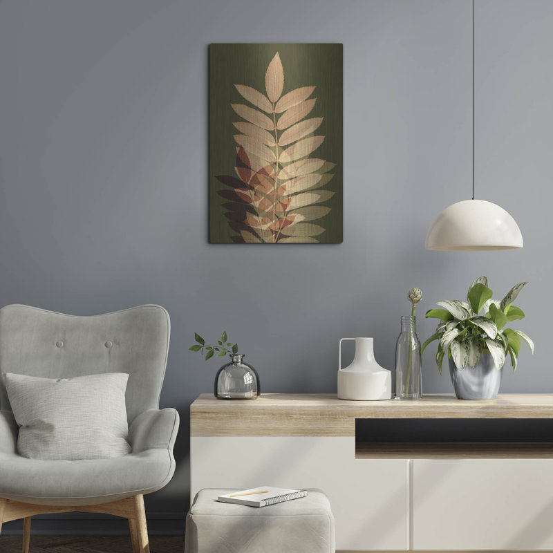 Art mural en métal Winston Porter «Fall Leaves 2» par Ian Winistanley, H 24 po x l 16 po