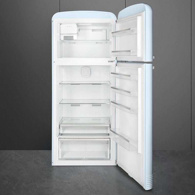 32" Smeg Fab Retro Refrigerator, Pastel Blue, Right Handed