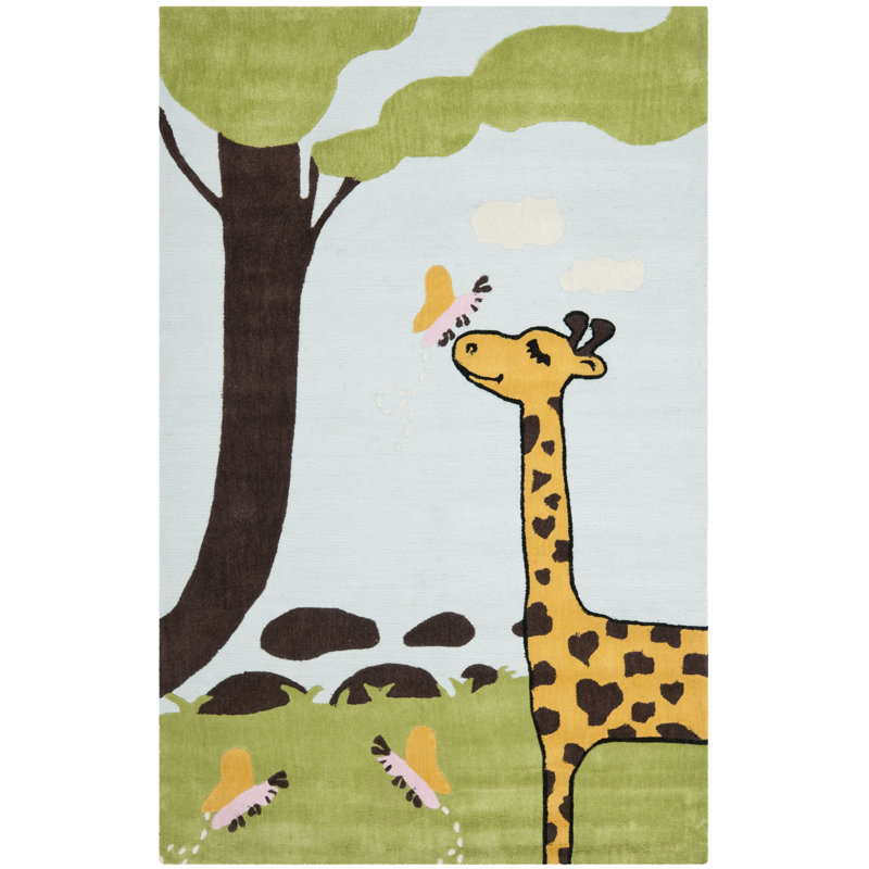 Adiraica Polyester Hand Tufted Rug, Rectangle 6' x 9'
