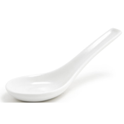 Asian Porcelain China Soup Spoon