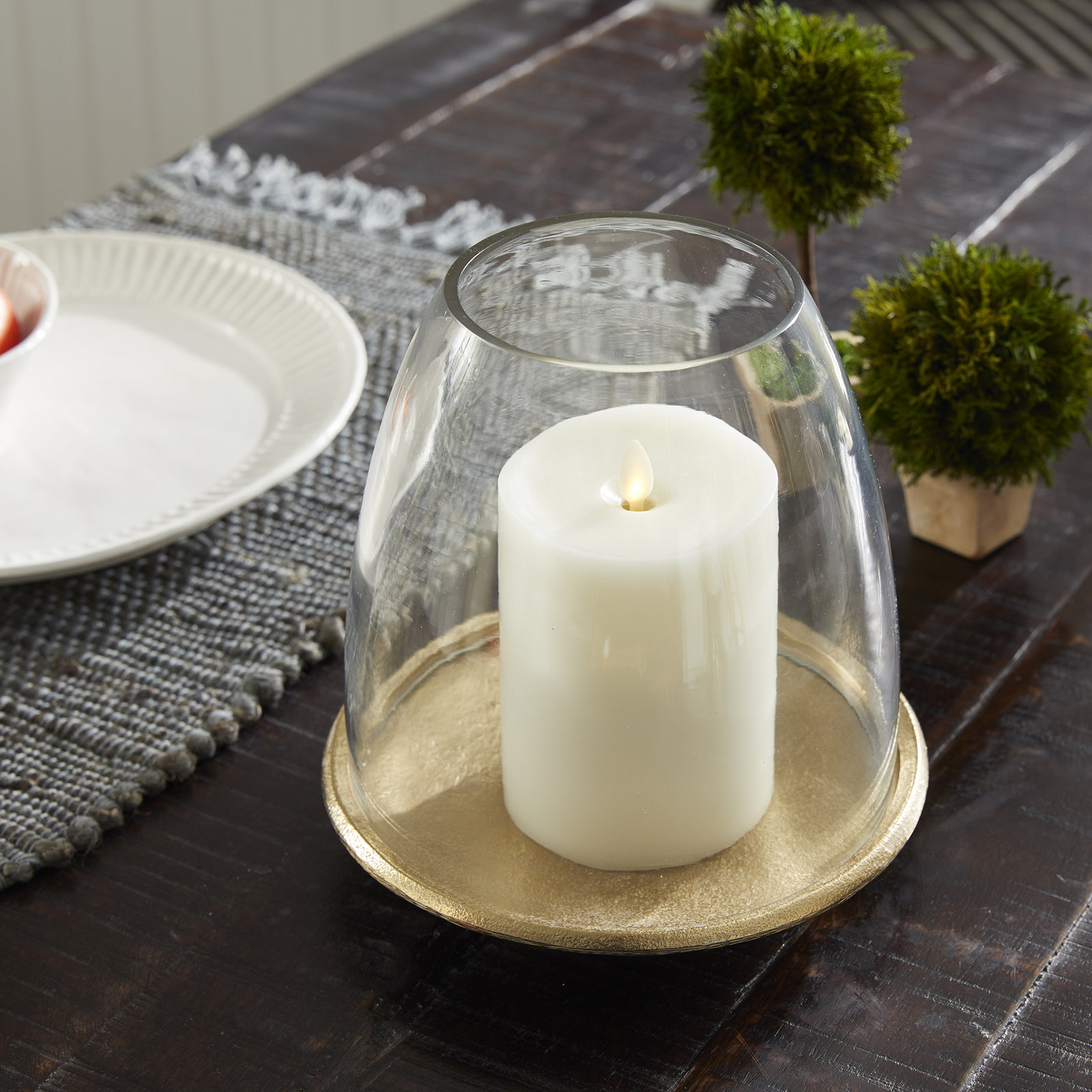 Barrow Hurricane Candle Holder, 8" H x 8" W x 8" D