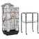 Furr 62.4'' Iron Pointed Top Floor Bird Cage with Wheels