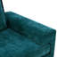 Fauteuil en chenille avec accoudoirs larges