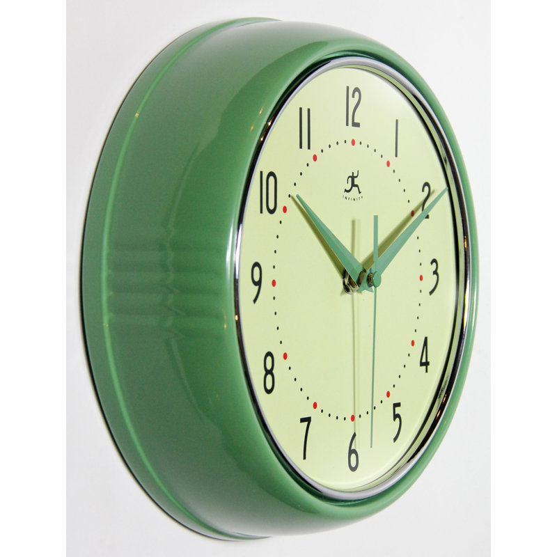 Horloge murale Desdra, Vert, Petit