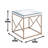 Flori Mirrored Glass Top End Table-52972601