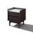 23.1" H Modern Nightstand with Drawers and Faux Marble Top