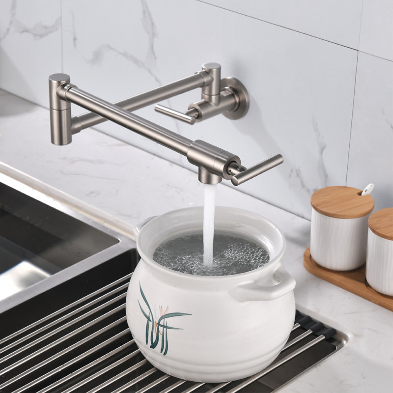 SHAMANDA Kitchen Faucet, Brushed Nickel
