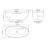 61'' x 29'' Freestanding Soaking Solid Surface Bathtub-110777106