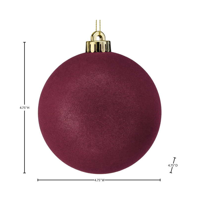 Ornement boule incassable 120 mm, Bourgogne