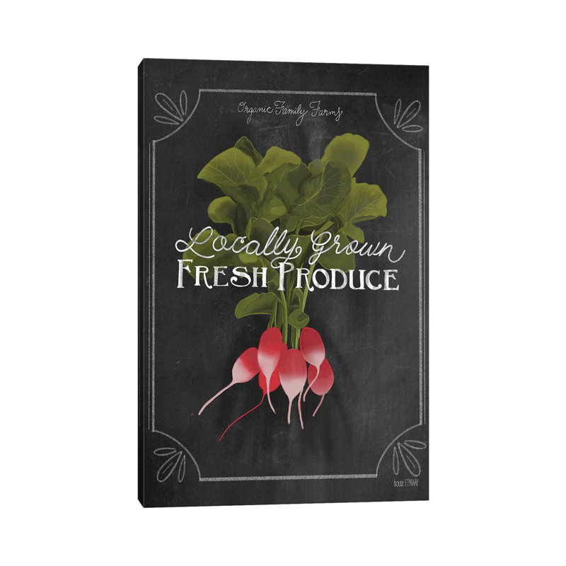 Fresh Radishes by House Fenway - Wrapped Canvas Print, 20.32 cm H x 30.48 cm W