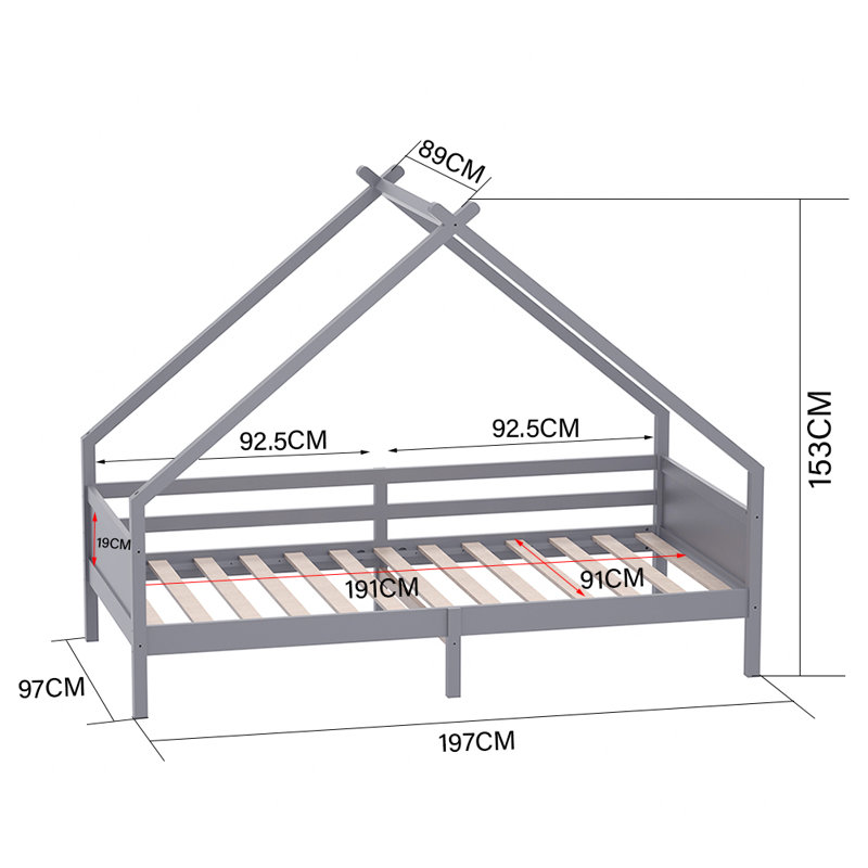 Single (3') Standard Bed Frame