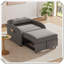 Canapé-lit convertible 3-en-1 avec coussin et poche-1331229031