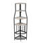 5-Tier Corner Wine Rack with Glass Holder